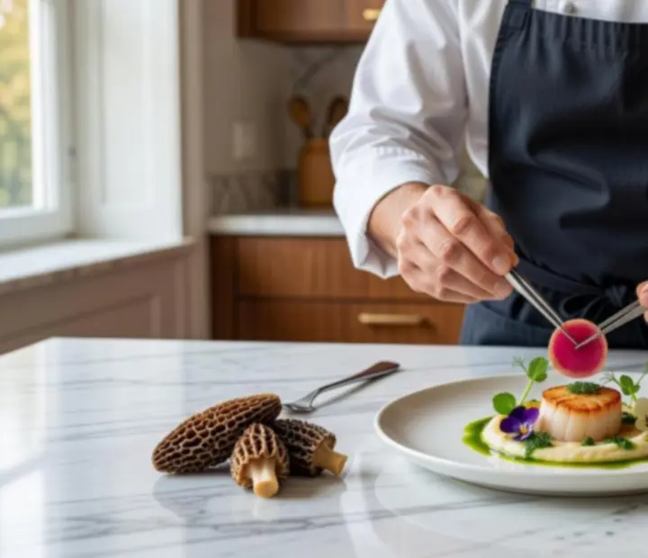 Séfünk kifinomult gourmet fogást készít szezonális alapanyagokból