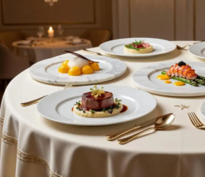 Signature gourmet fogások elegáns tálalásban